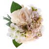 Buchet flori artificiale - Hortensie cu  trandafir, 29 x 20 cm