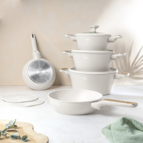 BerlingerHaus Set de vase cu suprafață din titanSahara Nordic, 10 piese