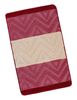 Bellatex Koupelnová předložka Bany Chevron burgundy, 60 x 100 cm