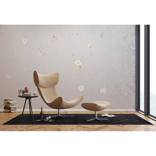 Samolepilne dekoracije Old Graphics Florals, 42,5x 65 cm