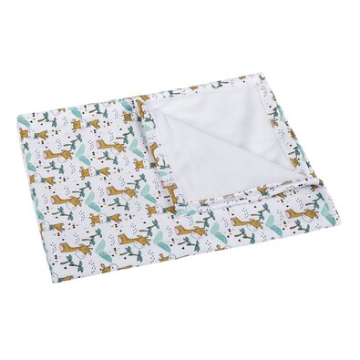 Bellatex Babydecke Bara Giraffe weiß, 75 x 100 cm