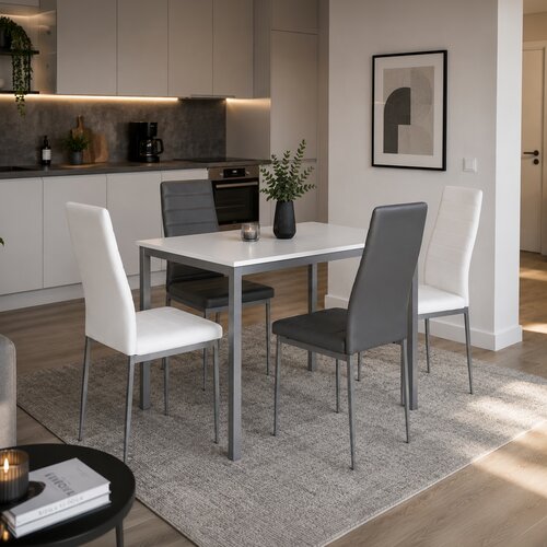 Zestaw krzeseł do jadalni DCL-377 GREY, 4 szt.