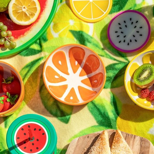 Altom Set keramičnih skodelic Tropicana pomaranča12,5 cm, 2 kos