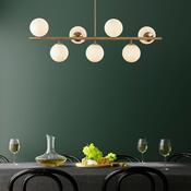 Lampa wisząca Fazli - 10535, biały/złoty