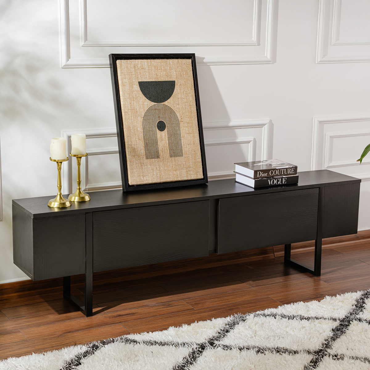 Televizní stolek Serenity Wood Black - thumb (5)