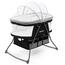 Pătuț pliabil Baby Mix Dreamy Nest negru, 92 x 70x 76 cm