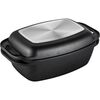Lamart LT1105 Sütőedény grillfedéllel Double 9 l/3l, fekete
