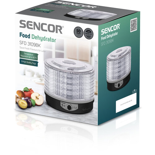Sencor SFD 3109BK gyümölcsszárító