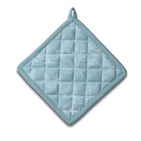 Kela Quadratischer Topflappen SVEA, 100% Baumwolle, blau