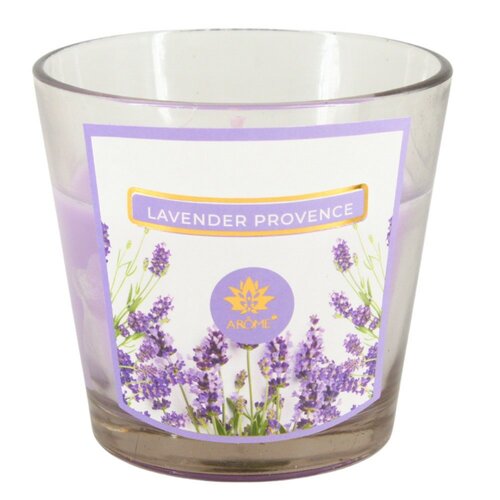 Aroma Lavender Provence Illatgyertya  üvegpohárban , 120 g