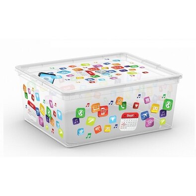 KIS Dekoračný úložný box C-Box Style App M, 18 l