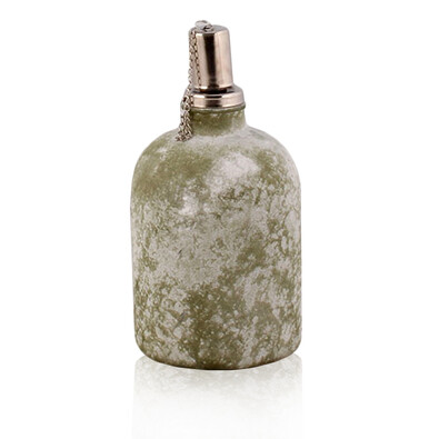 Szklana lampa olejowa zielona