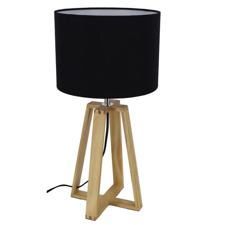 Tempo Kondela Stolná lampa Jade 3, čierna