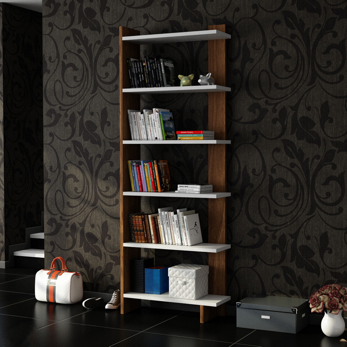 Order White Walnut könyvespolc termék 2. képe
