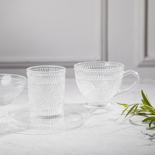 Altom Set of 6 Daisy glasses, 290 ml