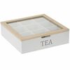 EH Box für Teebeutel 24 x 24 x 7 cm, Weißweiß  ,