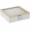 EH Pudełko na torebki herbaty 24 x 24 x 7 cm, biały