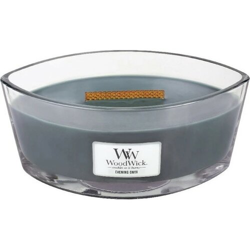 WoodWick Vonná sviečka loď Evening Onyx, 453 g