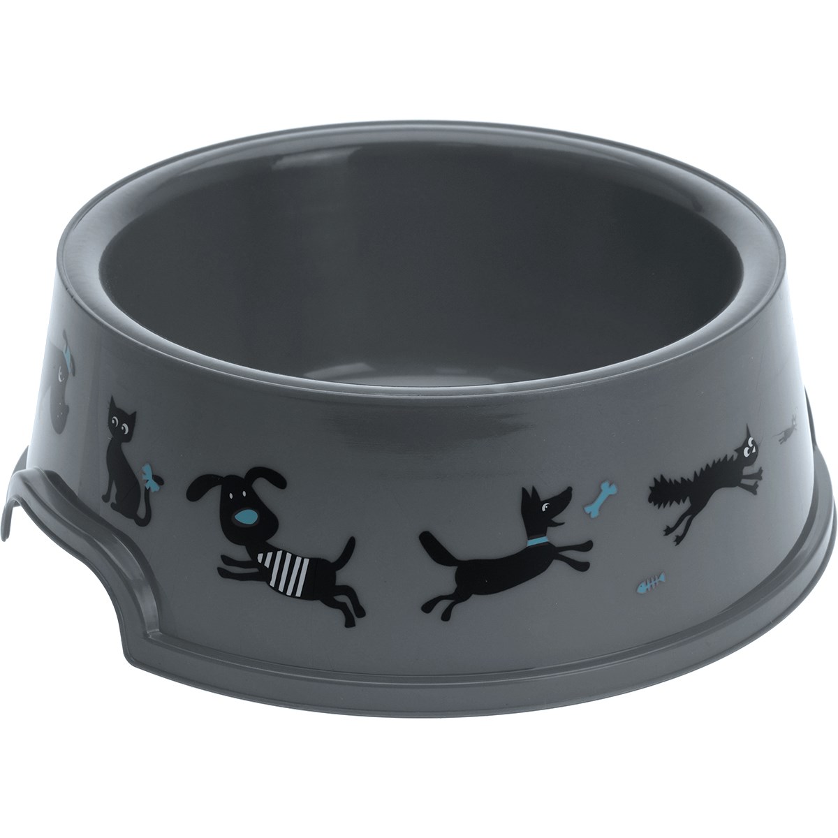 Miska pre domácich miláčikov Cane, sivá, pr. 16,5 cm