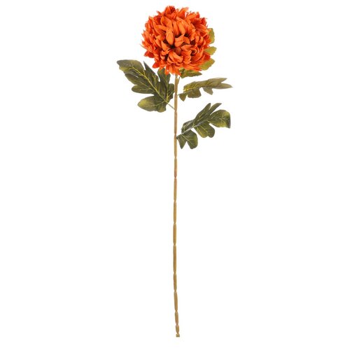 Narancssárga krizantém - művirág, 73 cm