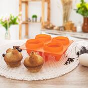 Orion Forma silikonske piščančke 4, oranžne