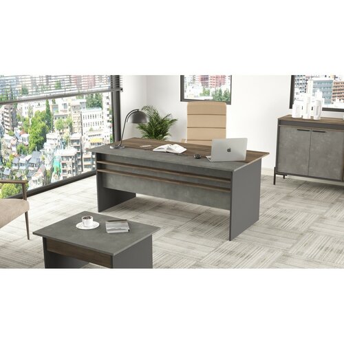 Pracovný stôl Velma Grey and Brown