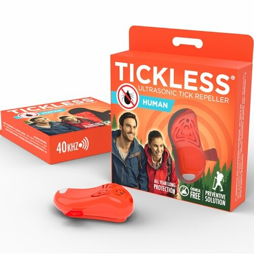 TICKLESS® HUMAN Ultrazvukový repelent protikliešťom a blchám pre ľudí, oranžový