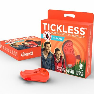TICKLESS® HUMAN Ultrazvukový repelent protikliešťom a blchám pre ľudí, oranžový