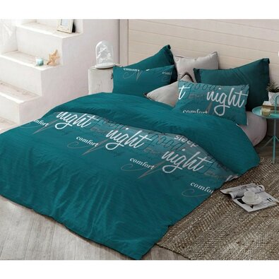 Бавовняна постільна білизна Красивий сон - Блакитний сон,  140 x 200 см, 70 x 90 см