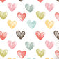 Pamut ágyneműhuzat Color Hearts, 140 x 200 cm, 70 x 90 cm