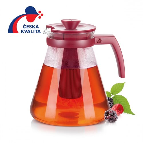 Tescoma Kanne mit Sieben TEO TONE 1,7 l, rot