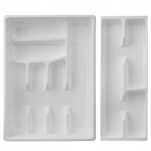 Orion Serving tray s posuvným dílem, 39 x 29 cm,bela