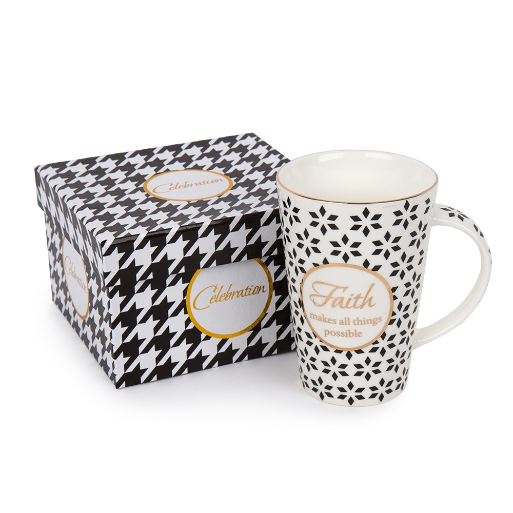 Porcelánový hrnček v darčekovej krabičke Faith, 400 ml