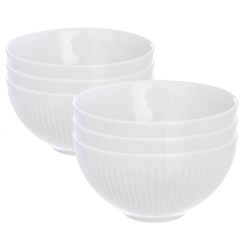 Orion Sada porcelánových misiek VLNKA 13 cm, 6 ks