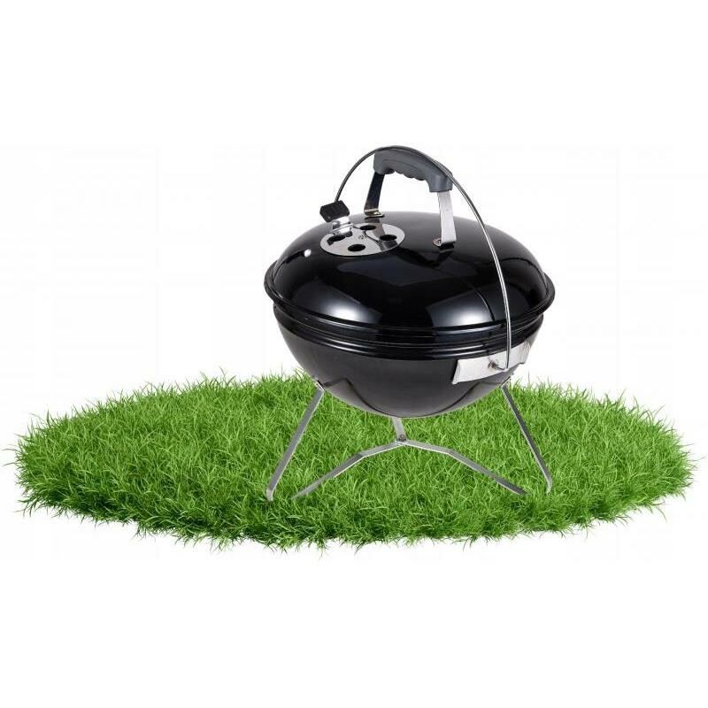 Aldotrade Grill na węgiel drzewny na nóżkach i z pokrywą, 37x 28/44 cm