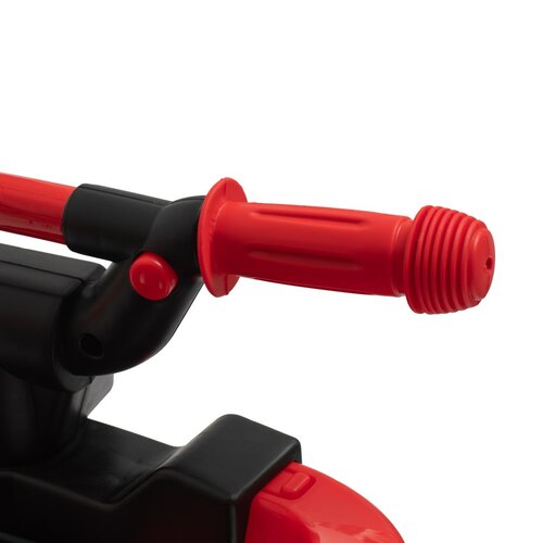 Baby Mix Detské odrážadlo s vodiacou tyčou Mega Prime EVA, červená