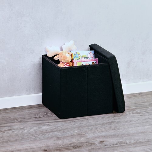 Kesper 15955 Taburet, fekete, 38 x 38 x 38 cm