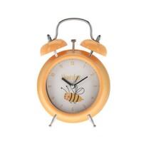Ceas deșteptător pentru copii Albină, galben, 12 x 17 x 5,7 cm