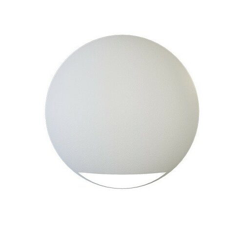 Panlux Venkovní nástěnné LED svítidlo Leon Circle bílá, IP65, 2 W