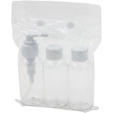 Toro Cestovní set lahviček na kosmetiku, 3 ks