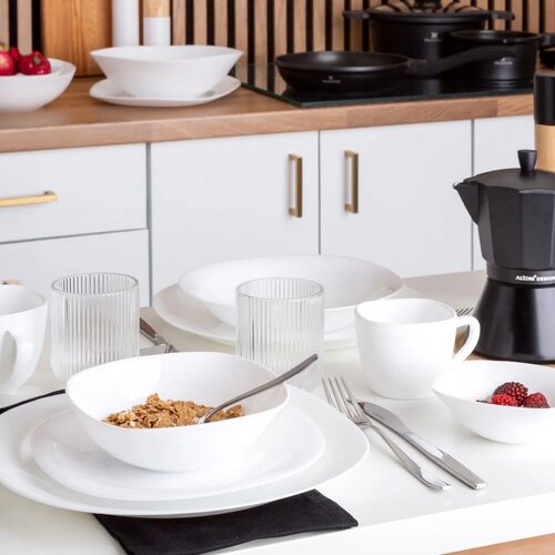 Altom Komplet skodelic iz opalnega stekla White harmony 250 ml 6 kosov