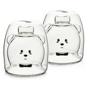 4Home Szklanka termiczna Hot&Cool Gentleman Bear 250 ml, 2 szt.
