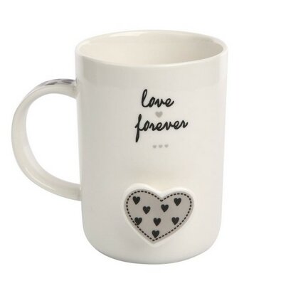 Altom Forever Love porcelánbögre, 360 ml