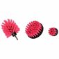 Sixtol Sada kartáčů na vrtačku pro čištění auta CAR DETAILING DRILL BRUSH PINK 3, 3 ks