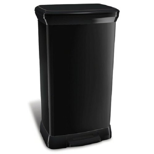 Curver Kosz na śmieci Rectangular 50 l, czarny