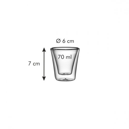 Tescoma myDRINK 2 részes termo üvegpohár készlet 70 ml
