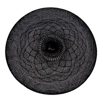 Скатертина Мандала чорна, 38 см