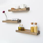 Półka Apol Walnut, 3 szt.