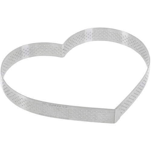 De Buyer 3099.52 perforovaný dortový rám Srdce 18 cm, nerez
