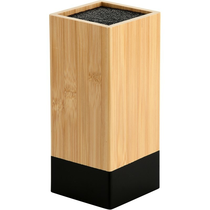 Kesper 58030 Bambusowy stojak na noże 10 x 10 x 23cm, czarny